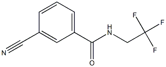 3-cyano-N-(2,2,2-trifluoroethyl)benzamide Structure