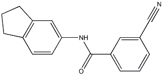 3-cyano-N-(2,3-dihydro-1H-inden-5-yl)benzamide
