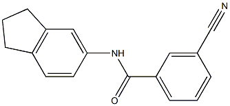 3-cyano-N-(2,3-dihydro-1H-inden-5-yl)benzamide|