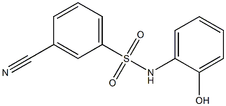 3-cyano-N-(2-hydroxyphenyl)benzene-1-sulfonamide