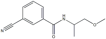 3-cyano-N-(2-methoxy-1-methylethyl)benzamide 结构式