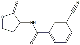 3-cyano-N-(2-oxooxolan-3-yl)benzamide