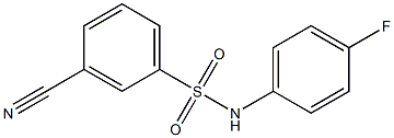  3-cyano-N-(4-fluorophenyl)benzenesulfonamide