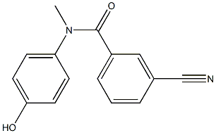 3-cyano-N-(4-hydroxyphenyl)-N-methylbenzamide Struktur