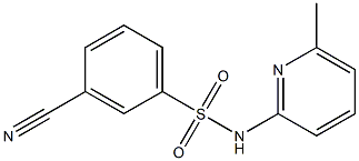 3-cyano-N-(6-methylpyridin-2-yl)benzene-1-sulfonamide