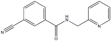 3-cyano-N-(pyridin-2-ylmethyl)benzamide Structure