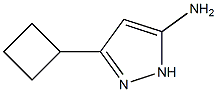 3-cyclobutyl-1H-pyrazol-5-amine 化学構造式