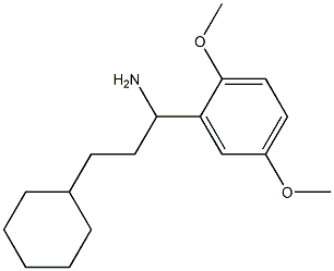 3-cyclohexyl-1-(2,5-dimethoxyphenyl)propan-1-amine