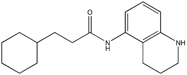 3-cyclohexyl-N-(1,2,3,4-tetrahydroquinolin-5-yl)propanamide Struktur
