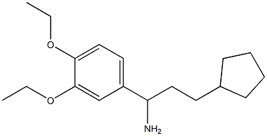  3-cyclopentyl-1-(3,4-diethoxyphenyl)propan-1-amine