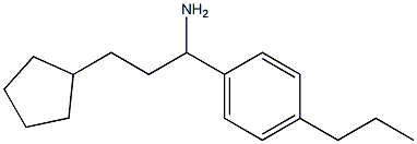 3-cyclopentyl-1-(4-propylphenyl)propan-1-amine,,结构式