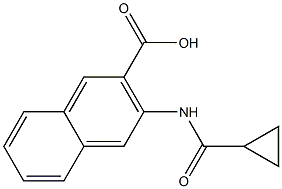 3-cyclopropaneamidonaphthalene-2-carboxylic acid 结构式