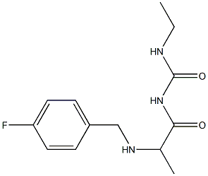 3-ethyl-1-(2-{[(4-fluorophenyl)methyl]amino}propanoyl)urea Structure