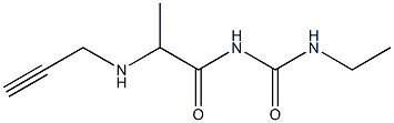 3-ethyl-1-[2-(prop-2-yn-1-ylamino)propanoyl]urea Struktur