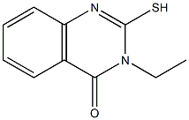 3-ethyl-2-sulfanyl-3,4-dihydroquinazolin-4-one Struktur