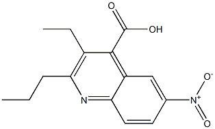 3-ethyl-6-nitro-2-propylquinoline-4-carboxylic acid Structure