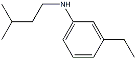 3-ethyl-N-(3-methylbutyl)aniline Structure