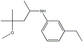 3-ethyl-N-(4-methoxy-4-methylpentan-2-yl)aniline Struktur