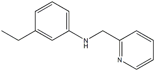 3-ethyl-N-(pyridin-2-ylmethyl)aniline Struktur