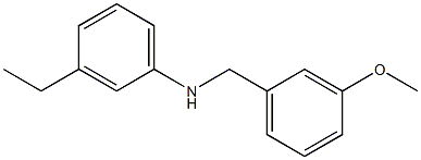 3-ethyl-N-[(3-methoxyphenyl)methyl]aniline Structure