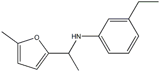 3-ethyl-N-[1-(5-methylfuran-2-yl)ethyl]aniline Structure