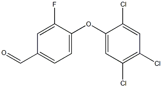 3-fluoro-4-(2,4,5-trichlorophenoxy)benzaldehyde Structure