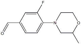 3-fluoro-4-(2-methylmorpholin-4-yl)benzaldehyde