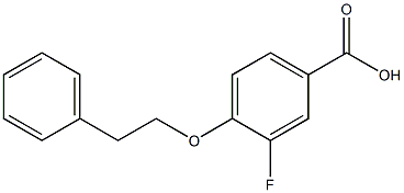  3-fluoro-4-(2-phenylethoxy)benzoic acid