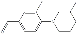  3-fluoro-4-(3-methylpiperidin-1-yl)benzaldehyde