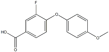 3-fluoro-4-(4-methoxyphenoxy)benzoic acid,,结构式