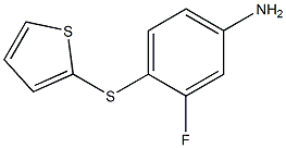 3-fluoro-4-(thiophen-2-ylsulfanyl)aniline Structure