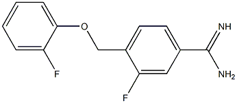  3-fluoro-4-[(2-fluorophenoxy)methyl]benzenecarboximidamide