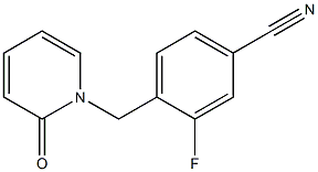 3-fluoro-4-[(2-oxopyridin-1(2H)-yl)methyl]benzonitrile Structure