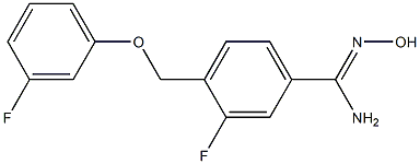 3-fluoro-4-[(3-fluorophenoxy)methyl]-N'-hydroxybenzenecarboximidamide