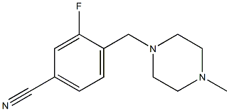 3-fluoro-4-[(4-methylpiperazin-1-yl)methyl]benzonitrile