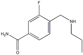 3-fluoro-4-[(propylamino)methyl]benzamide Struktur