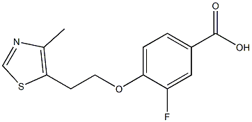 3-fluoro-4-[2-(4-methyl-1,3-thiazol-5-yl)ethoxy]benzoic acid