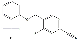  3-fluoro-4-[2-(trifluoromethyl)phenoxymethyl]benzonitrile