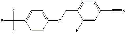 3-fluoro-4-[4-(trifluoromethyl)phenoxymethyl]benzonitrile|