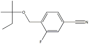 3-fluoro-4-{[(2-methylbutan-2-yl)oxy]methyl}benzonitrile 结构式