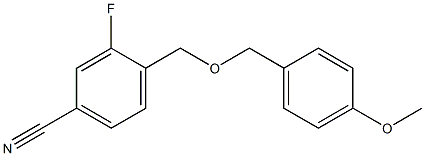 3-fluoro-4-{[(4-methoxyphenyl)methoxy]methyl}benzonitrile