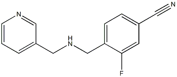 3-fluoro-4-{[(pyridin-3-ylmethyl)amino]methyl}benzonitrile Structure
