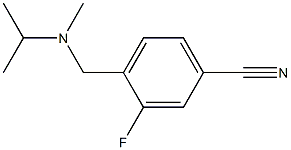 3-fluoro-4-{[isopropyl(methyl)amino]methyl}benzonitrile 结构式