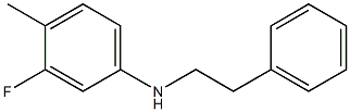 3-fluoro-4-methyl-N-(2-phenylethyl)aniline Struktur