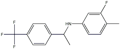  3-fluoro-4-methyl-N-{1-[4-(trifluoromethyl)phenyl]ethyl}aniline