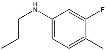 3-fluoro-4-methyl-N-propylaniline 化学構造式