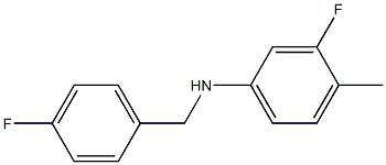 3-fluoro-N-[(4-fluorophenyl)methyl]-4-methylaniline