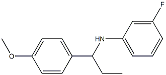 3-fluoro-N-[1-(4-methoxyphenyl)propyl]aniline
