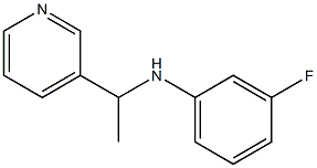 3-fluoro-N-[1-(pyridin-3-yl)ethyl]aniline 结构式