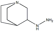 3-hydrazinyl-1-azabicyclo[2.2.2]octane Struktur